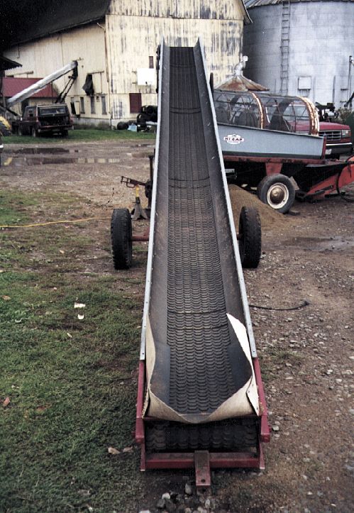 Homemade conveyor outlet belt