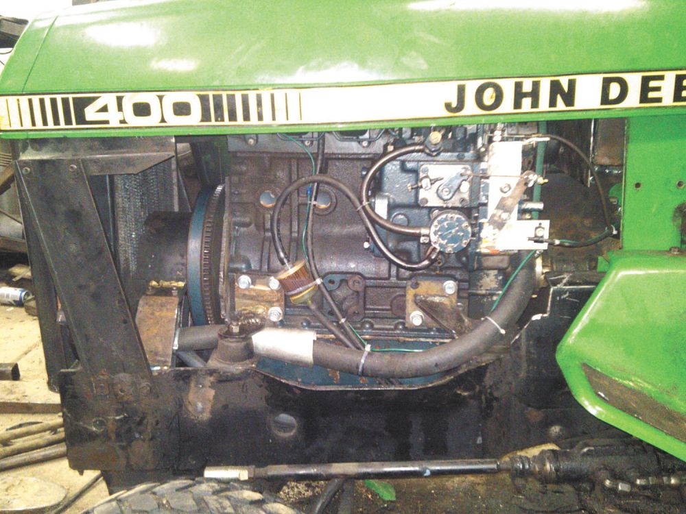 John deere 400 garden tractor online engine