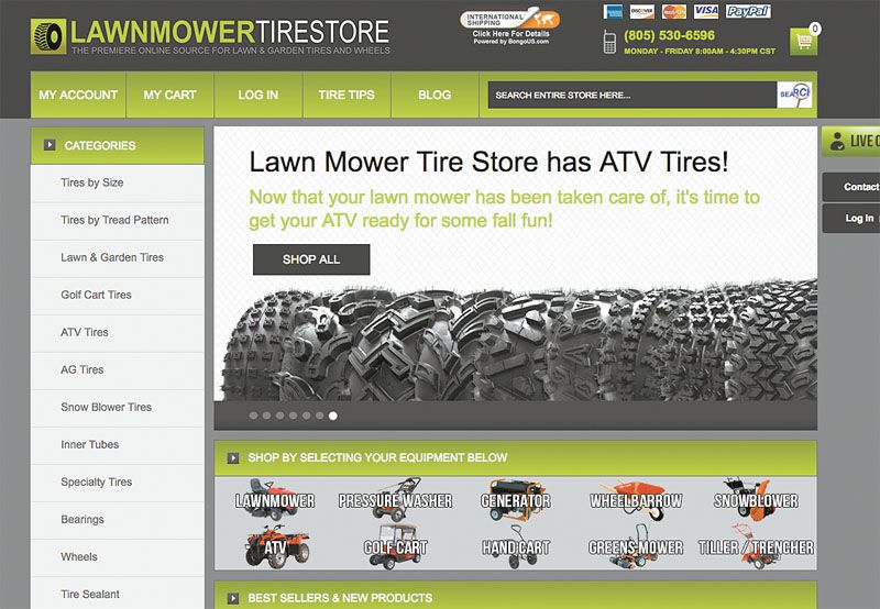 Lawnmower tire deals store