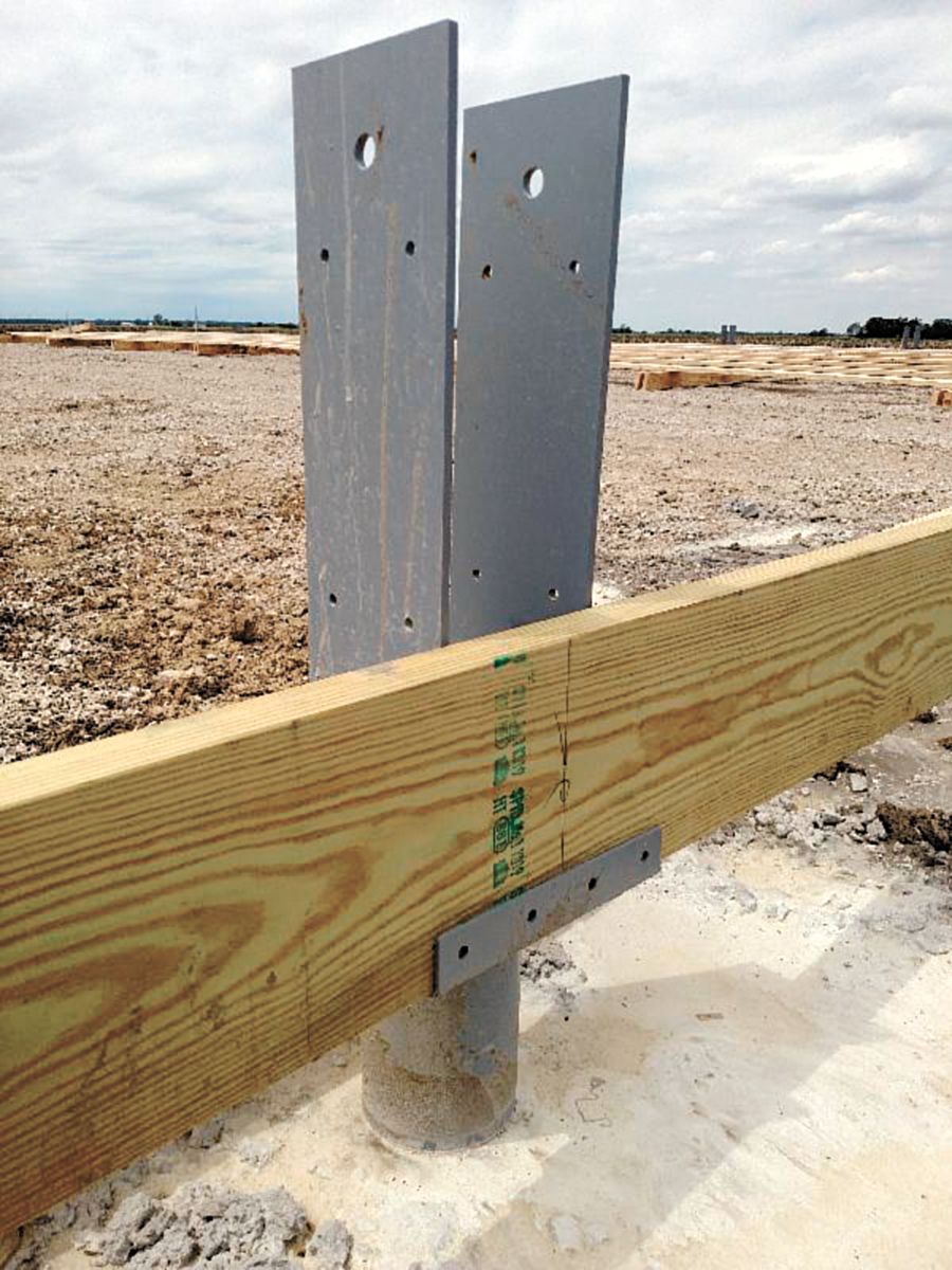 pole farm buildings footings strong equipment agriculture existing systems steel