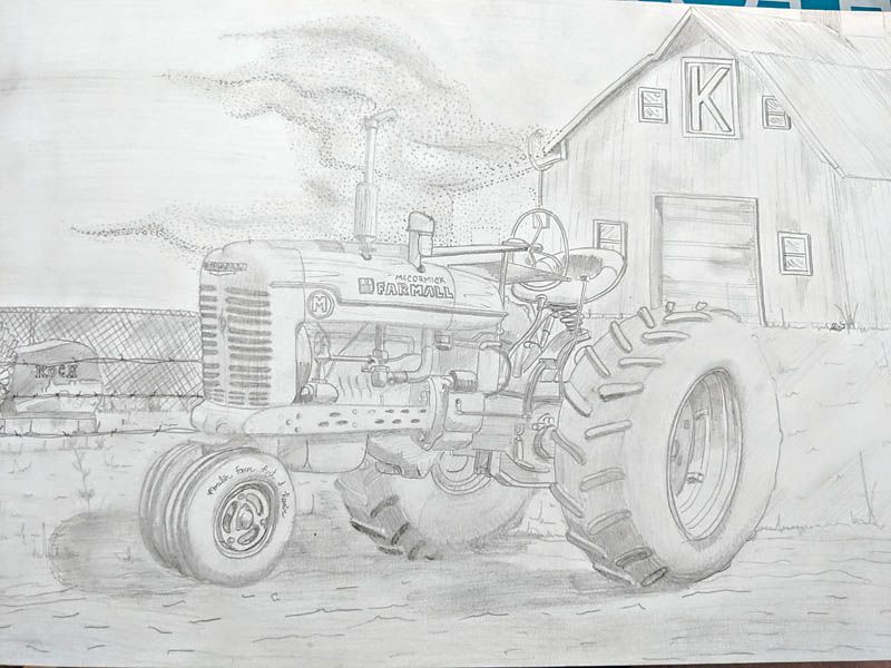 Pencil Drawing Tractor Stock Illustrations  140 Pencil Drawing Tractor  Stock Illustrations Vectors  Clipart  Dreamstime