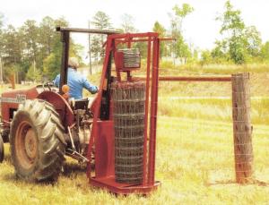 Unrolling And Stretching A Woven Wire Fence - The BEST Way 